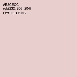 #E8CECC - Oyster Pink Color Image